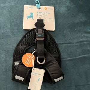 Gooby Escape Free Easy Fit Dog Harness - Black